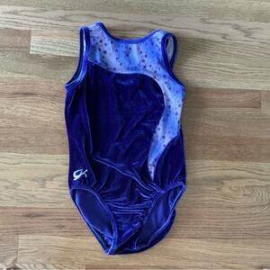 GK Purple Size Child Large Gymnastics Leotard